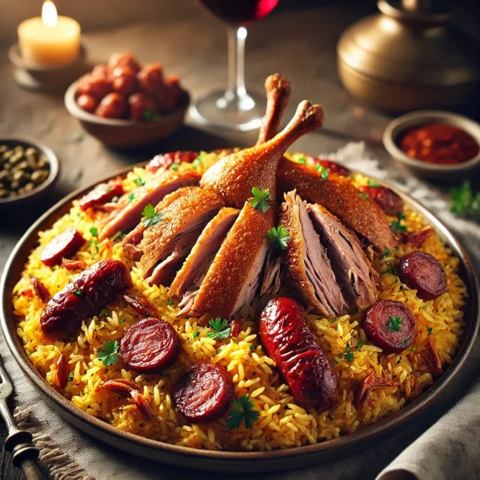 Portuguese duck rice